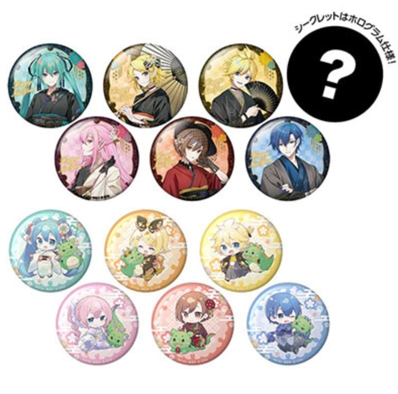 Hatsune Miku New Year SHOP 2024 Trading Can Badge (1 Random)