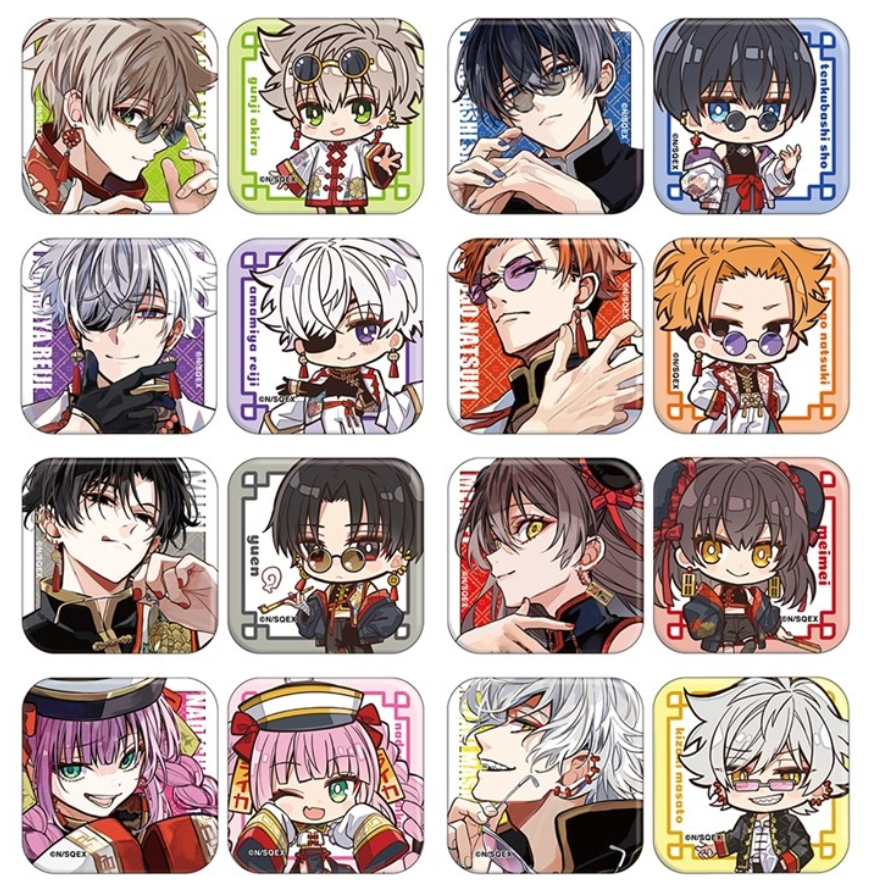 Tokyo Aliens Trading Mini Square Can Badge Set of 2 (1 Random)