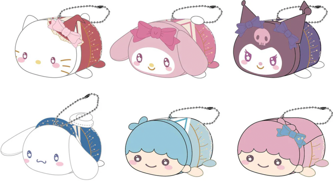 SR-79 Sanrio Characters Potecoro Mascot 6 (1 Random)