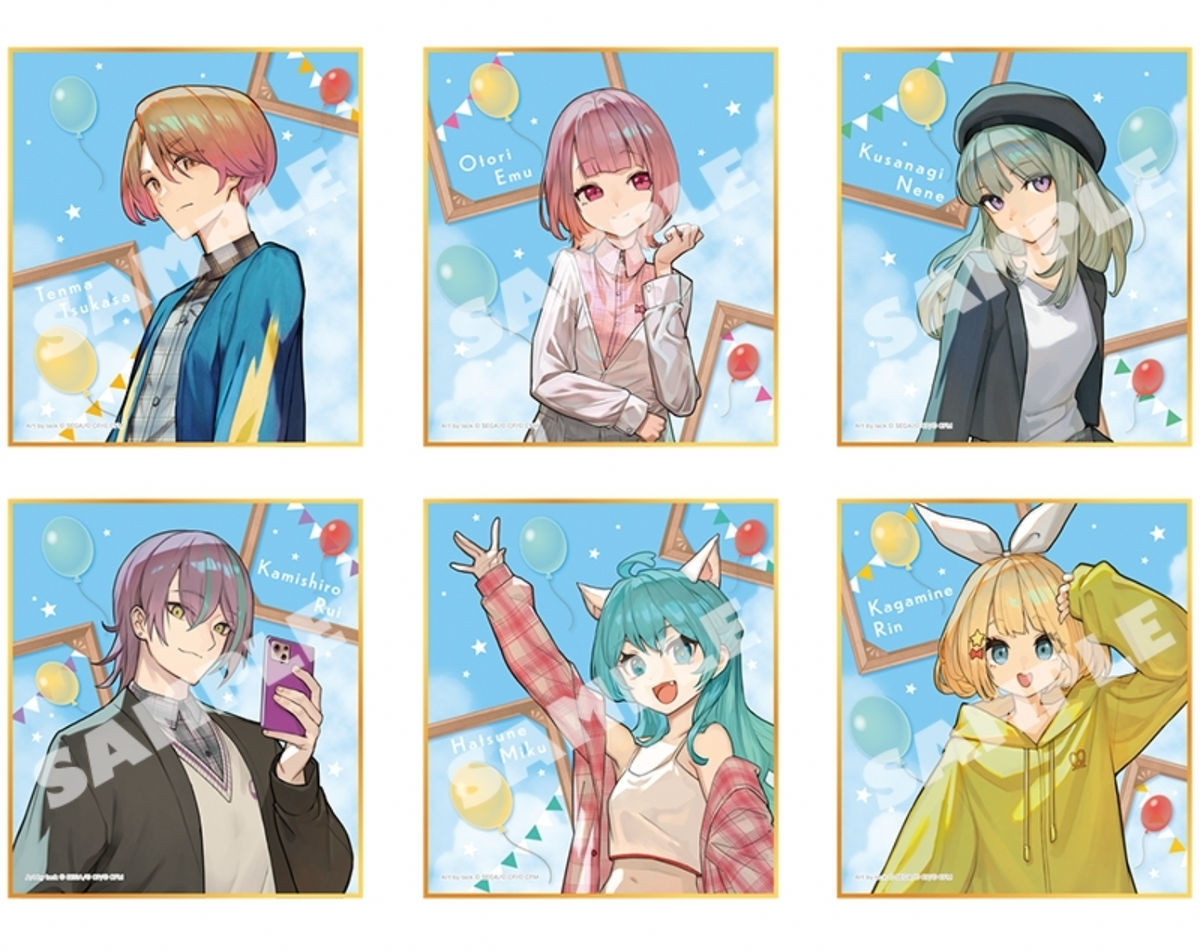 Project Sekai Colorful Stage! feat. Hatsune Miku Illustrator Collaboration Mini Shikishi Collection Wonderlands x Showtim (1 Random)
