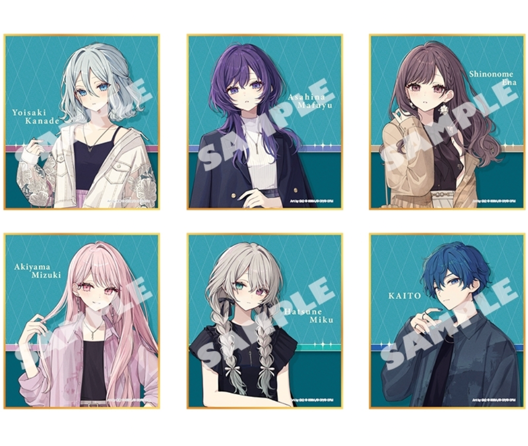 Project Sekai Colorful Stage! feat. Hatsune Miku Illustrator Collaboration Mini Shikishi Collection: 25:00, Nightcord de. (1 Random)