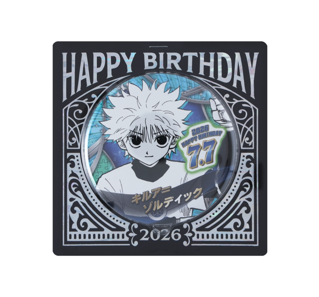 HUNTER×HUNTER Birthday Can Badge Killua Zoldyck