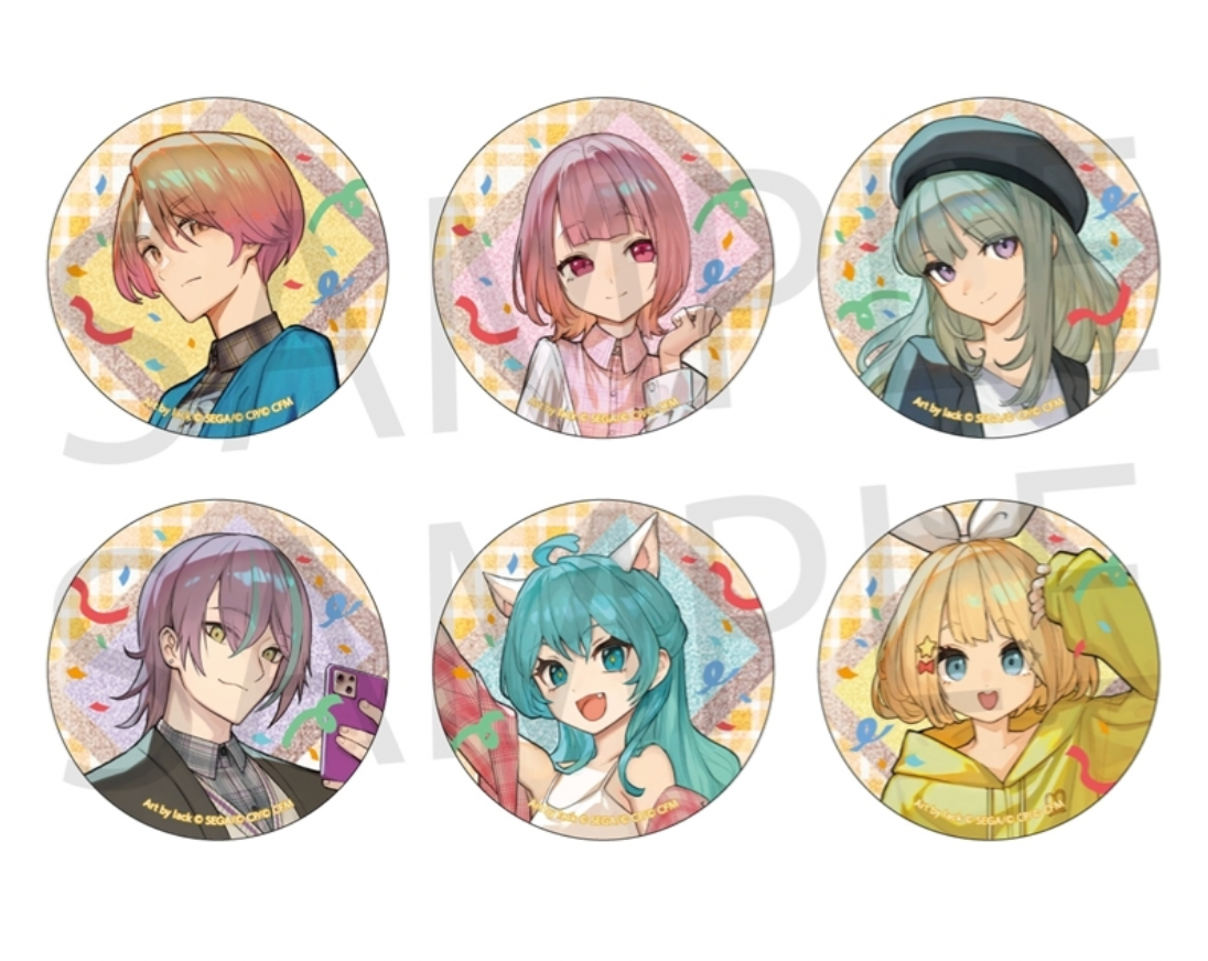 Project Sekai Colorful Stage! feat. Hatsune Miku Illustrator Collaboration Glitter Can Badge Collection [Wonderlands x Showtime] (1 Random)