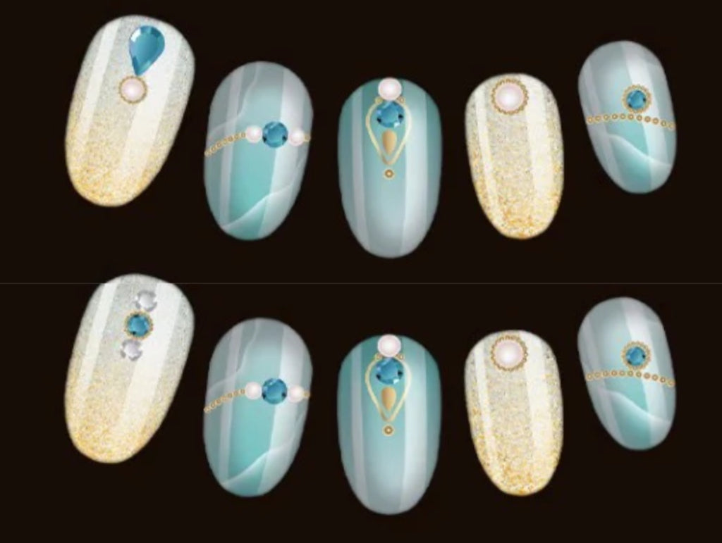 Light and Night Sariel Nail Sticker Set