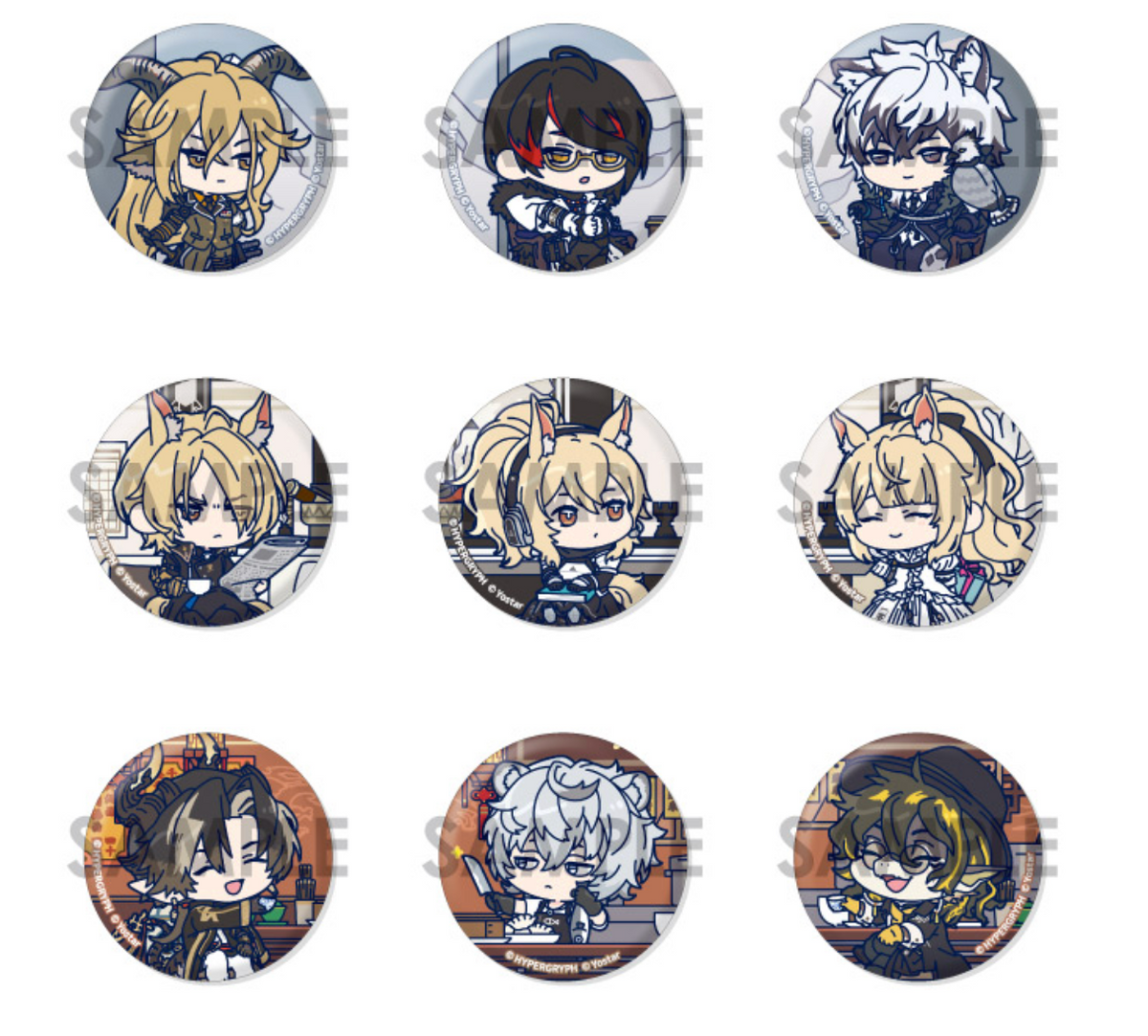 Arknights Wacha! Trading Can Badge Vol.1 (1 Random)